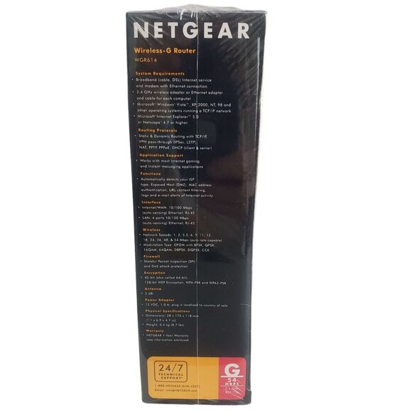 NetGear WGR614 Wireless-G Router New Sealed - Picture 3 of 5